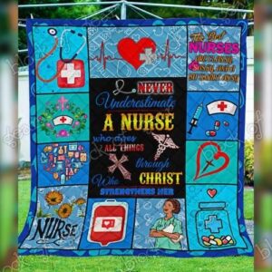 Proud Be A Nurse Quilt Tt195  Quilt
